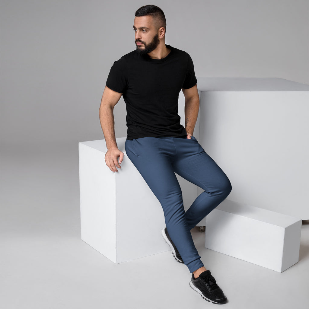 Men's Joggers in Cello Blue